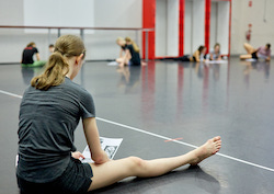 Merge Dance Theatre in rehearsal. Photo courtesy of Merge.