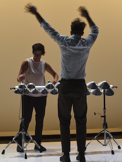 Gideon Obarzanek's 'Recital'. Photo by Heidrun Lohr.