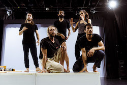 ADT rehearsing Garry Stewart's 'South'. Photo by Sven Kovac.
