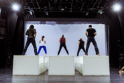 ADT rehearsing Garry Stewart's 'South'. Photo by Sven Kovac.