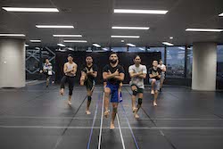 Bangarra in rehearsal. Photo by Lisa Tomasetti.