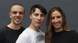 Alec Katsourakis, Bjorn Aslund and Alessia Augello.