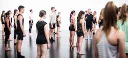 Choreographer Paul Malek works with Origins Dance Company. Photo by Jayden Hicks.