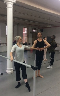Matthew Prescott teaching at the Joffrey Ballet School.