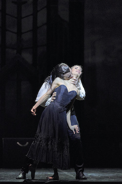 Matthew Lehmann as Young Dracula and Carina Roberts as Mina in 'Dracula'. Photo by Jon Green.