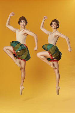 Keigo Muto and Sarah Ross as Snugglepot and Cuddlepie. Photo by Frances Andrijich.