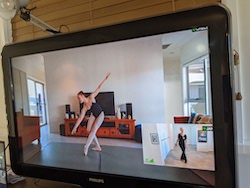 Jane Devine coaching a student online. Photo courtesy of Devine.