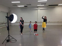 Filming RAD Emma Wiggle video