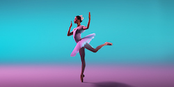 Carina Roberts for 'Coppélia'. Photo by Frances Andrijich and Wunderman Thompson.