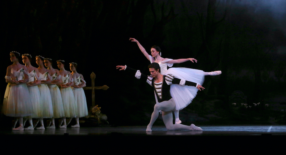 Principal Dancers Rachael Walsh and Matthew Lawrence in Queensland Ballet's 'Giselle'. Photo by David Kelly.