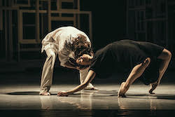 Juliet Burnett with Alain Honorez in Sidi Larbi Cherkaoui's 'Requiem' at Opera Ballet Vlaanderen. Photo by Filip Van Roe.