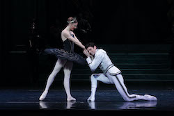 Andrew Killian (right) in The Australian Ballet's 'Swan Lake'. Photo by Jeff Busby.