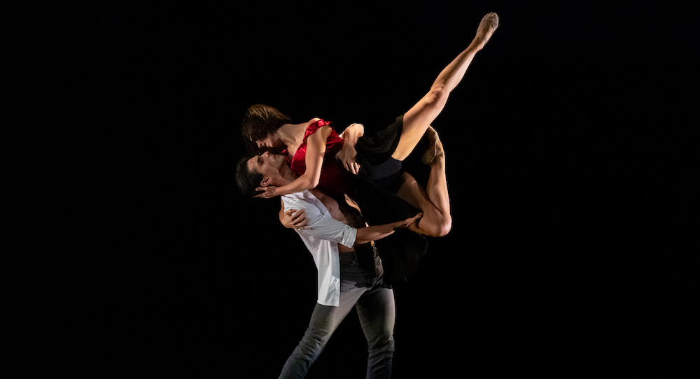 Claire Voss and Oscar Valdes in Sandy Delasalle's 'Fallen'. Photo by Bradbury Photography.