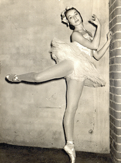 Tanya Pearson as a professional dancer.
