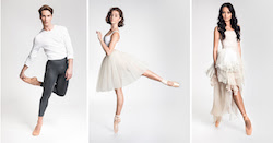 Telstra Ballet Dancer Awards 2020 Nominees Nathan Brook, Imogen Chapman and Jasmin Durham.