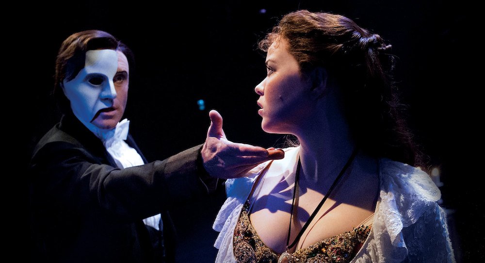 Earl Carpenter and Katie Hall in 'The Phantom of the Opera'. Photo by Alastair Muir.