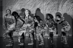 The South Australian First Nations Dance Collective, led by Director of Choreography Gina Rings. Photo by Luke Currie Richardson.