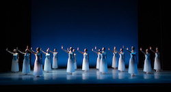 The Australian Ballet in George Balanchine's 'Serenade'. Photo by Daniel Boud.
