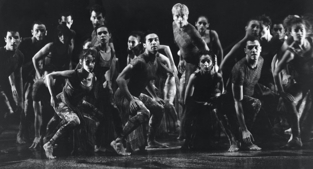 Artists of Bangarra Dance Theatre and The Australian Ballet in 'Rites', 1999. Photo by Branco Gaica.