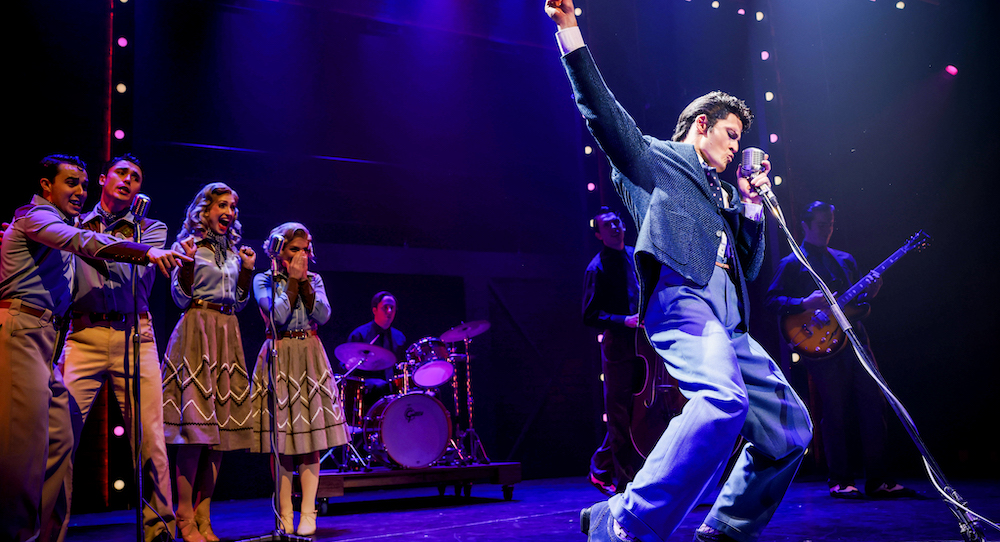 Rob Mallett and cast of 'Elvis: A Musical Revolution'. Photo by Nicole Cleary.