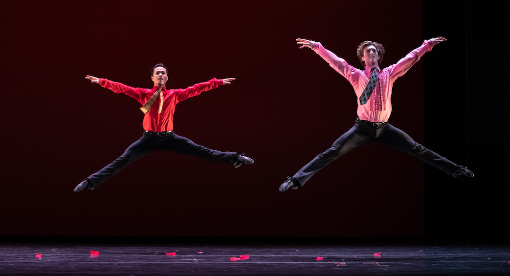 D'Arcy Brazier and Kohei Iwamoto in Christopher Bruce's 'Rooster.' Photo by David Kelly.