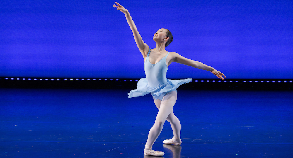 NZSD 3rd Year Classical Ballet Student Hilary An-Roddie in '(S)EVEN,' with choreography by Jenna Lavin. Photo by Stephen A'Court.