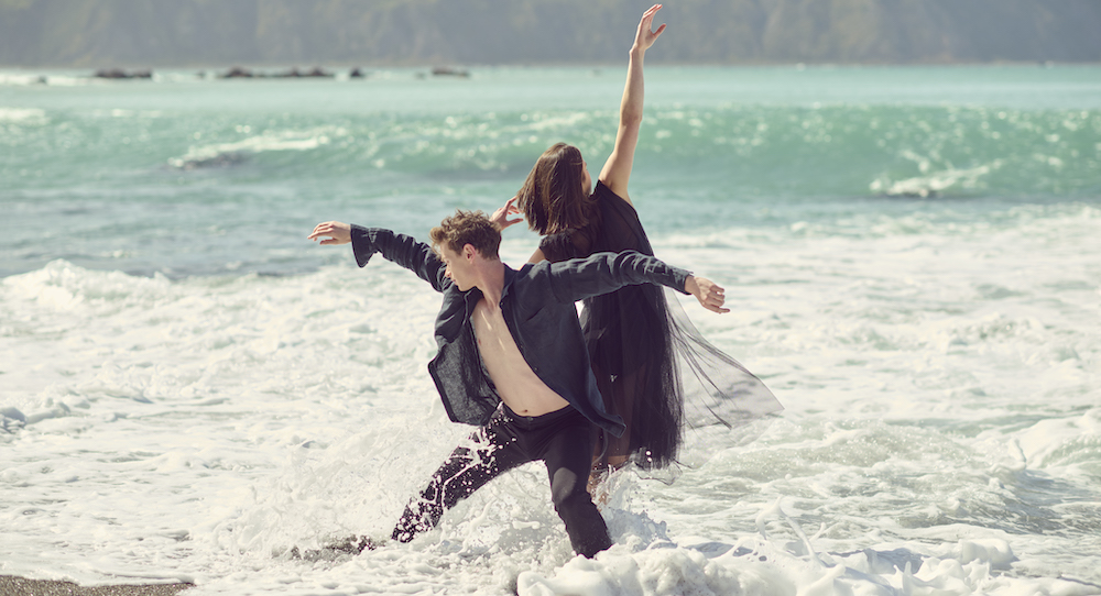 NZDC Artist Stella Clarkson and RNZB Principal Joshua Guillemot-Rodgerson. Photo by Ross Brown.