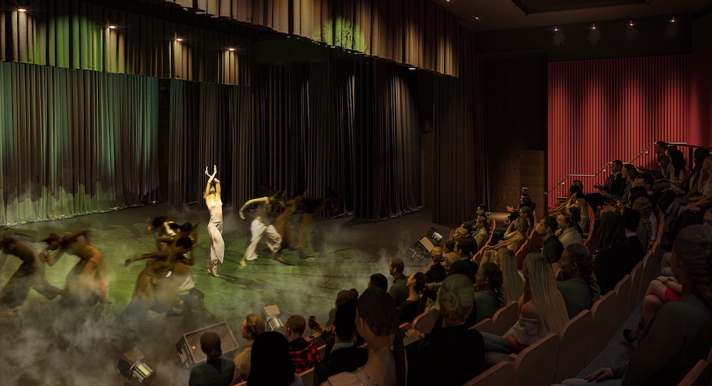 WAAPA's rendering of the ECU City's Dance Theatre. Image courtesy of WAAPA.