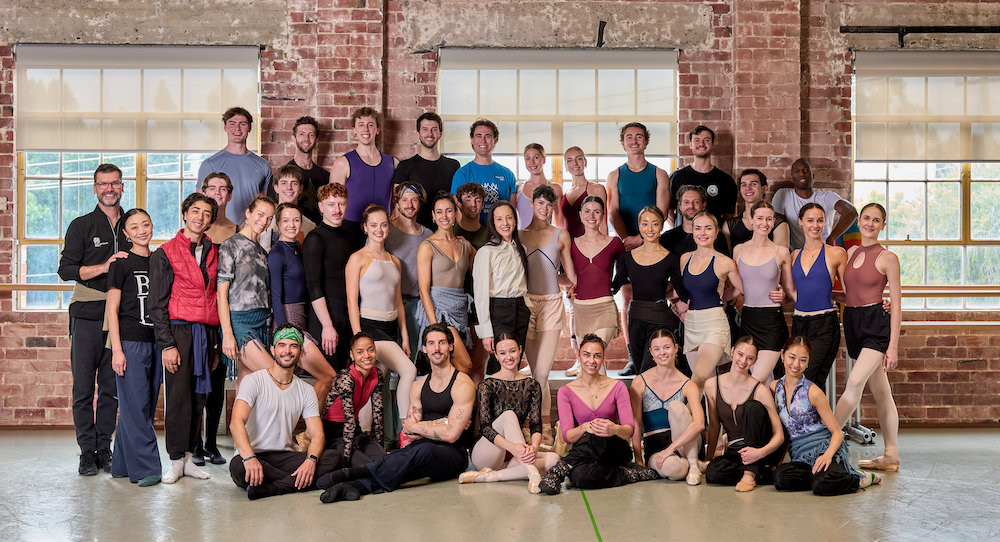 Leanne Stojmenov and the West Australian Ballet company. Photo by Shot by Thom.