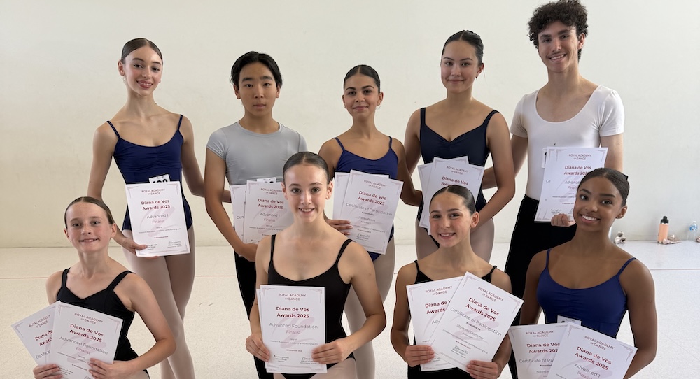 The 2025 Diana de Vos Awards. Photo courtesy of the Royal Academy of Dance.