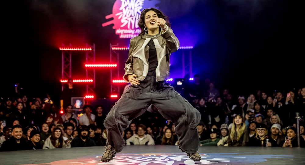 Amanda Va at Red Bull Dance Your Style National Final 2025. Photo by Ken Leanfore / Red Bull Content Pool.