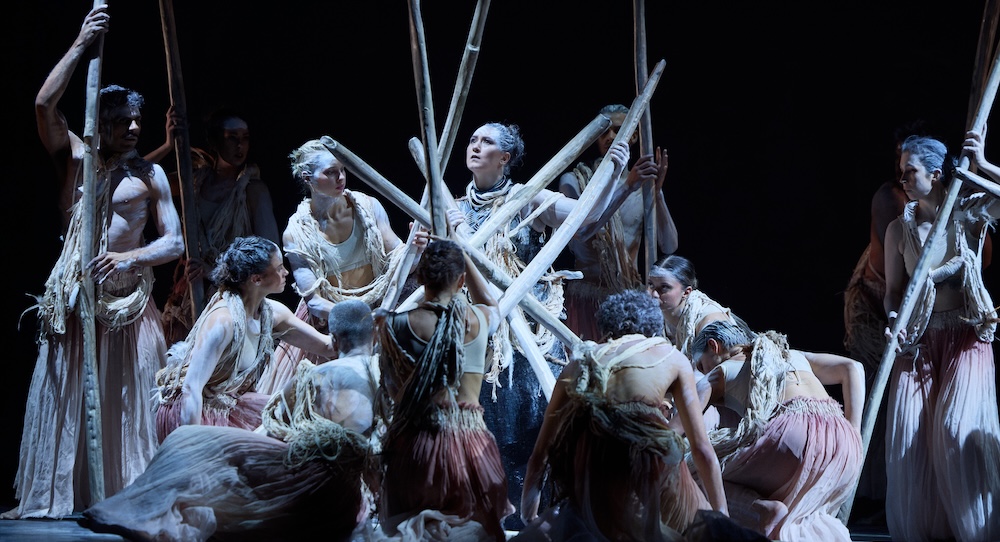 Bangarra in 'Sheoak' by Frances Rings, as part of Sheltering. Photo by Daniel Boud.
