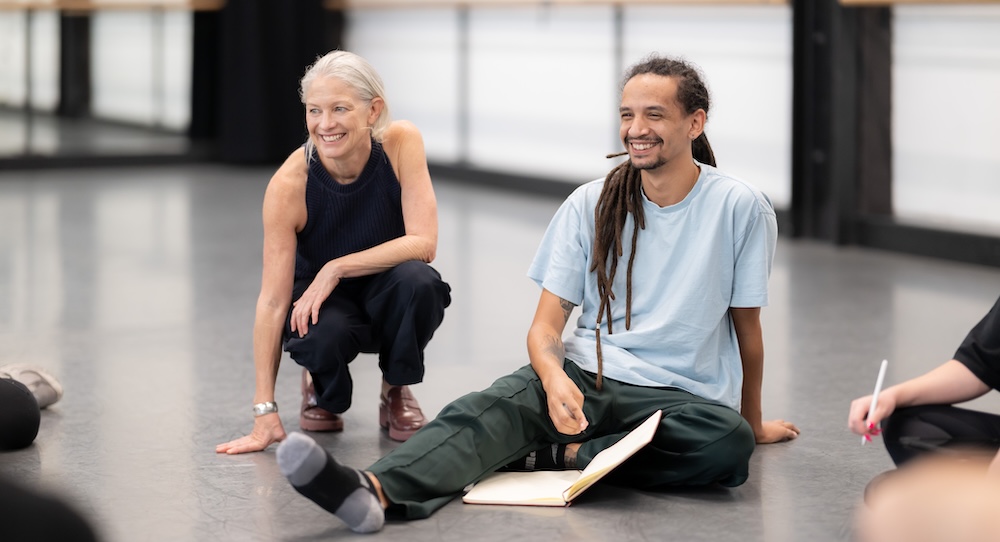Trae Allen (right) at a Sydney Dance Company teacher training. Photo by @wendellt.