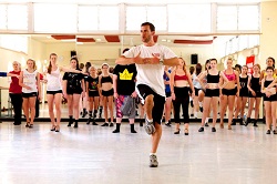Jim Cooney of Broadway Dance Centre teaches Australian students